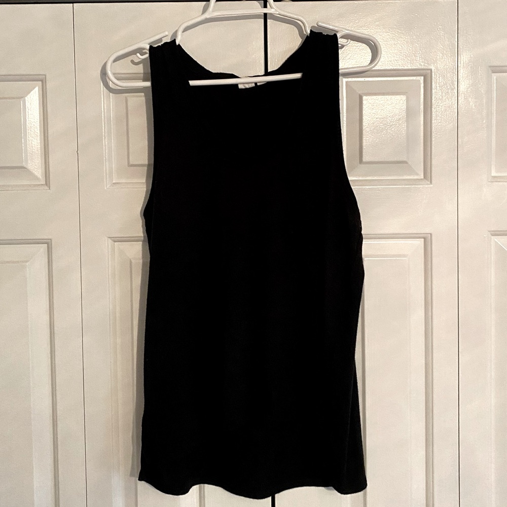 GAP Knit Basic Flow Tank Top Black - M